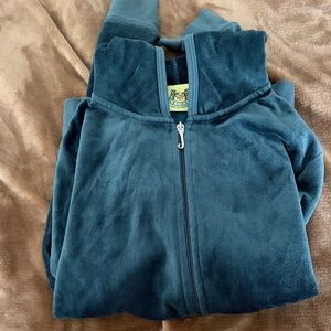 Teal Zip-Up Fleece Jacket